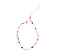 SHINEOFI Beaded Phone Lanyard Creative Hanging Rope for Lost Protection Stylish Acrylic Charm for Phone and Camera Convenient Wrist Strap to Prevent Theft