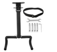 SHINEOFI Bike Wall Holder Foldable Metal Mount for Road and Mountain Bikes | Wheel Strap, Screws and Hardware Included, Indoor or Shed Use, Black Finish, Space Saving Design