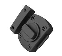 SHINEOFI Black Large Slide Bolt Door Latch for French Doors and Screen Durable Internal Sliding Lock for Bathroom Bedroom Closet Security and Privacy Protection