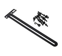 SHINEOFI Black Metal Cooling Fan Mount Bracket for Motherboard and South Bridges with Dual Fan Slot, Side-blowing High Performance Air Cooler Holder for Efficient Computer Cooling