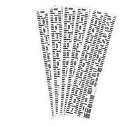 SHINEOFI Black PVC Growth Chart Wall Ruler with Strong Adhesion and Stable Design, 5pcs Height Measurement Stickers for Nursery and Bedroom Growth Tracking