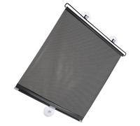 SHINEOFI Blackout PVC Window Shade with Suction Cup Roller Blind for Bedroom and Office No Drill Easy Install Telescopic Design Privacy Screen