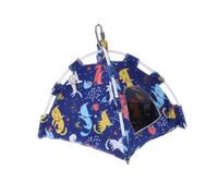 SHINEOFI Blue Canvas Bird Parrot Tent Mini Animal House Bed Parrot Pet Supplies for Hanging Suitable for Small and Birds