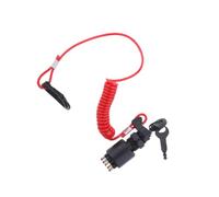 SHINEOFI Boat Ignition Key Replacement with Lanyard, Abs and Iron Material, Simple Installation for Boat Starter Ignition Switch