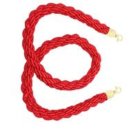 SHINEOFI Braided Stanchion Barrier Rope with Weatherproof Hooks for Crowd Control and Queue Management in Hotels Events Theaters Fade Resistant Easy Assembly Safety Barrier Rope