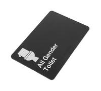 SHINEOFI Braille All-gender Restroom Sign High Visibility Unisex Bathroom Door Sign Abs Material Inclusive Toilet Signage for Home and Public Use