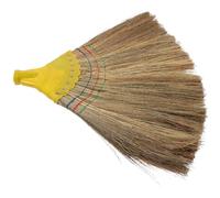 SHINEOFI Broom Head Sweeper Replacement with Iron Frame and Miscanthus Bristles Plastic Connector Easy to Install and Sweep Debris for Pet Cleaning Supplies and Home Floor Cleaning