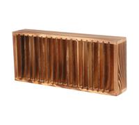 SHINEOFI Business Box Wood for Desk Removable with 20 Card Holder Dividers , Lightweight Organizer Flexible Storage Solution and Desktop for Office Meetings