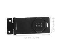 SHINEOFI Cabinet Lock with Keyless Combination Code Durable Password Hasp Lock for Small Doors Dual Push Pull Opening Easy Screw Installation Theft Security for Bathroom Outdoor Barn Doors