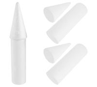SHINEOFI Cake Dummy for DIY Layering and Styling Foam White 3 Sets Castle Pillar Shape with Solid Structure Cake Prop Party Supply for Wedding and Corporate Events Display