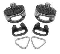 SHINEOFI Camera Strap Triangle Ring Adapter Set with 1/4” Safety Screw 4pcs Replacement Split Rings and Hooks for Neck and Wrist Strap Fixing Camera Accessory