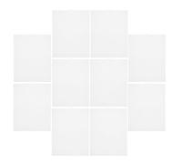 SHINEOFI Canvas Sheets Adjustable Sizing 10pcs White Plastic 13.2x10.24in Pe Mesh Canvas with Smooth Burr-Free Surface for Embroidery Crafting for DIY Embroidery and Classroom Teaching