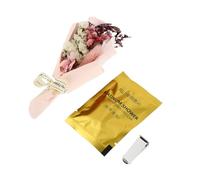 SHINEOFI Car Vent Air Freshener Clip Sturdy Iron Material, with Immortal Flower and Aromatherapy Tablet, Adorable Dried Bouquet Shape, Clips Securely to Automotive Vent, for