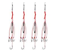 SHINEOFI Carp Fishing Baits Hook with Spring Feeder Design Prevent Bait Dissolve in Water 4pcs 6 Delicate Hooks Made of High Carbon Steel and Pe with Reusable for Grass Carp and Crabs