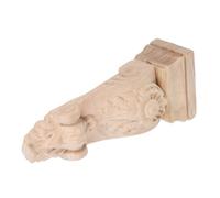 SHINEOFI Carved Wood Corbel Beam Bracket Solid Wood Roman Column Capital Vintage Archway Corbel for Furniture and Ceiling Trim