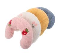 SHINEOFI Cat U-shaped pillow 4pcs soft plush cotton pet cushion portable for indoor and travel use