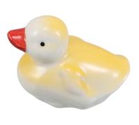 SHINEOFI Ceramic Floating Duck Figurine Aquarium Decor Miniature Animal Statue Fish Tank Decorations Ornament for Home and Office