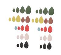 SHINEOFI Ceramic Leaf Mosaic Tiles Mixed Colors Porcelain Pieces for DIY Craft Kits Irregular Shapes for Artistic Outdoor and Indoor Decorative Projects