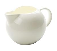 SHINEOFI Ceramic Milk Creamer Pitcher 300Ml White Porcelain Cream Dispenser Jug for Coffee and Tea Service with Handle for Serving Hot or Warmed Contents