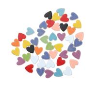 SHINEOFI Ceramic Mosaic Heart Tiles DIY Crafts Supplies for Home Decor Heart Shaped for Valentine Day Arts and Crafts Projects