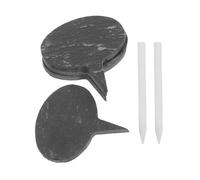 SHINEOFI Chalkboard Signs Stone Cheese Markers 6pcs Elegant Design Reusable with Chalk Pen Food Name Tags for Buffet and Occasions