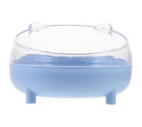 SHINEOFI Chinchilla Sand Bath House Random Color for Hamster and Small Pet with Half-close Lid, Plastic Material, Detachable Design for Stress Relief, for Home and Outdoor Travel Carry