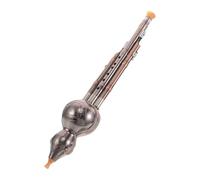 SHINEOFI Chinese Hulusi Cucurbit Flute with Copper Plating in B Key Portable Compact Construction, for Beginners and Students, Suitable for Public Performances and On-the-go Musical