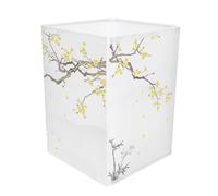 SHINEOFI Chinese Pattern Light Cover Square Lampshade Set for Pendant and Bedside Lamps