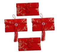 SHINEOFI Chinese Style Red Envelope Packet Creative Knot Design for Weddings and Lunar Year Celebrations for Monetary and Blessings