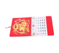 SHINEOFI Chinese Year Wall Hanging Calendar Horse Zodiac Monthly Schedule Feng Shui Luck Wealth Decoration for Living Room Office Restaurant