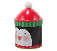 SHINEOFI Christmas Metal Candy Jar with Lid, Small Bird Pattern Candy Container, Dustproof Snack Storage Box and Festive Packaging