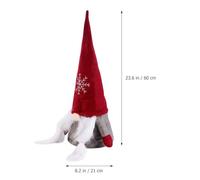 SHINEOFI Christmas Tree Topper Faceless Old Man Felt DIY Pendant Ornament Xmas Tree Hanging Decoration for Holiday Seasonal Home Décor