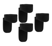 SHINEOFI Clarinet Standing Playing Comfortable for Walking Support while 4pcs Silicone Thumb Rest Cushion Black Pad Accessory