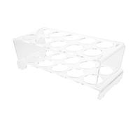 SHINEOFI Clear Acrylic Egg Storage Rack for Refrigerator Organizer Holds Up to Eggs Space Saving Container for Kitchen Durable Easy to Clean Essential Home Storage