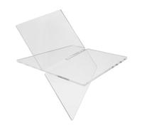 SHINEOFI Clear Book Holder Stand for Cookbook and Bible Display with Reinforced Structure, Scratch Resistant, Hands-Free Use for Home Use and Restaurants