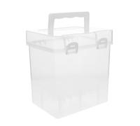 SHINEOFI Clear Slot Marker Storage Box Durable and Portable Organizer for Marker Pens for Artists Students and Teachers for Outdoor Sketching and Crafting