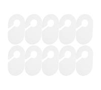 SHINEOFI closet organizer clothing size dividers, 10pcs Plastic White Rectangular Reusable for Hanging, easy to clean, for wardrobe and clothing store