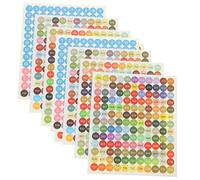 SHINEOFI Colorful Number Stickers for Diamond Arts and Cross Stitching Adhesive Labels for Inventory Management DIY Projects and Classroom Organization