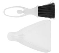SHINEOFI Compact and Easy to Use Hamster Dustpan and Broom Set with White Plastic Material, for Cleaning Cages and Desktops at Home, Including Mini Dustpan and Broom Cleaning Accessory