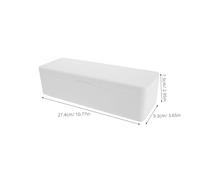 SHINEOFI Compact Cable and Battery Organizer Box with Angle Compartments Plastic Electronics Storage Case for Charging Cables Camera Plugs and Adapters Modern Desk Wire Management White