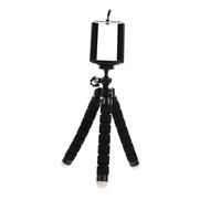SHINEOFI Compact Octopus Tripod Stand for Phone and Dslr Cameras Wireless Remote Selfie Control, Portable Black Sponge Grip Phone Holder for Photography and Live Streaming