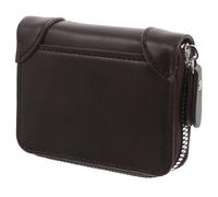 SHINEOFI Compact PU Accordion Card Holder Wallet Zipper Closure Portable Small Card Organizer for Men and Women Multiple Slots Ids and Cash Storage