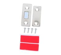 SHINEOFI Concealed Magnetic Cabinet Latch with Steel Push Catch Closers for Sliding Doors and Invisible Magnetic Door Catch for Kitchen Wardrobe Cupboard Includes Screws and Adhesive Design
