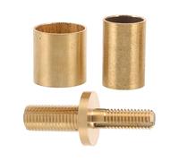 SHINEOFI Copper Elderly Crutch Joint Set for Walking Assistance, DIY Cane Connector Parts with Easy Installation and Anti-Slip Features, Suitable for Seniors and Disabled Users