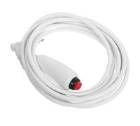 SHINEOFI Cord Cable with 6.35mm Plug and Bed Sheet Clip, High Sensitivity Abs Material Push Switch for Emergency Response in Hospital Wards and Clinics