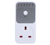 SHINEOFI Countdown Timer Outlet, Programmable Timer Outlet for Indoor Use, Timed Plug Socket with Adjustable 1-10 Hour Settings, Automatic Power, Abs, White