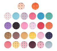SHINEOFI Covered Button 100pcs Flat Bottom Buttons Decorative Practical Aluminum Buttons for Handmade Craft and Fabric Sewing Projects