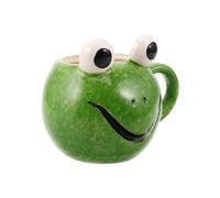 SHINEOFI Creative Green Frog Ceramic Coffee Mug 500ml Large Capacity Smooth Craftsmanship Unique Animal Cute Coffee Mug for Home and Office Decoration