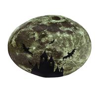 SHINEOFI Creative Halloween Glow The Dark Wall Sticker with Witch Moon Bat Designs for Spooky Home Decor Self Adhesive Durable Decals for Walls Tiles Glass and Furniture
