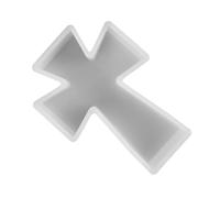 SHINEOFI Cross Silicone Mold for Epoxy Resin DIY Aromatherapy Candle Holder and Soap Making Transparent White Silicone Mold for Creative Cross Craft Projects Easy to Use for Beginners and